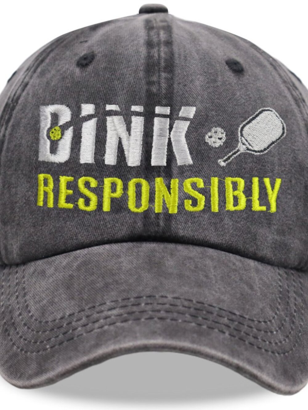 Pickleball Hats for Men Women, Pickle Ball Accessories, Adjustable Embroidered B